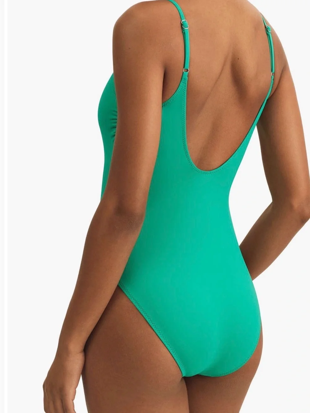 Polo Ralph Lauren NEW Size Medium  Kennedy Low Back One-Piece Swimsuit color Ale